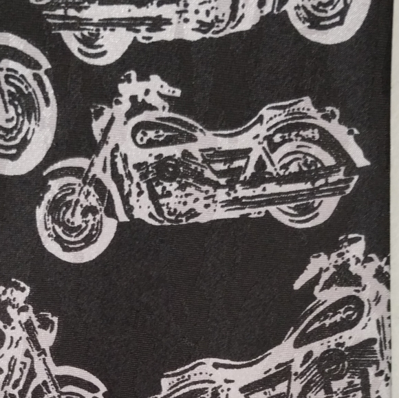 A. Rogers Black Motorcycle Tie - Picture 7 of 7